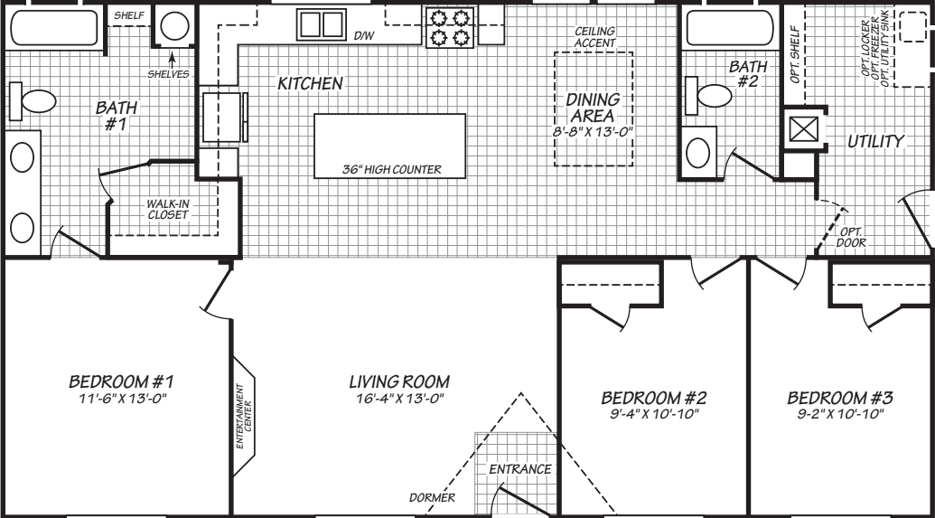 The jump creek (28483n) floor plan home features