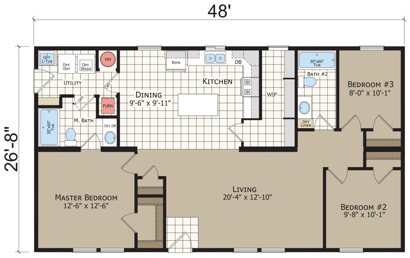 Hidden creek hc4483p floor plan home features