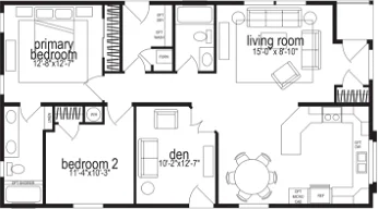 Hillcrest floor plan home features