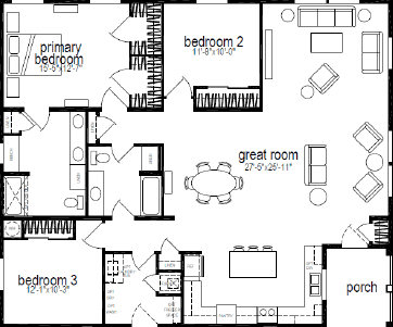 Hillcrest g973 floor plan home features