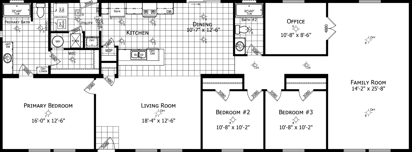 Noble 2872h12 floor plan home features