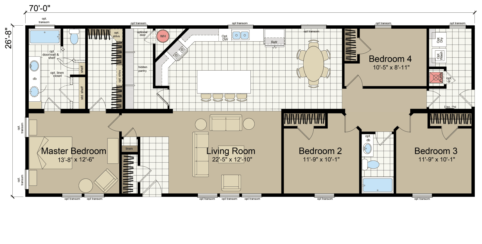 Hidden valley hv4704m floor plan home features