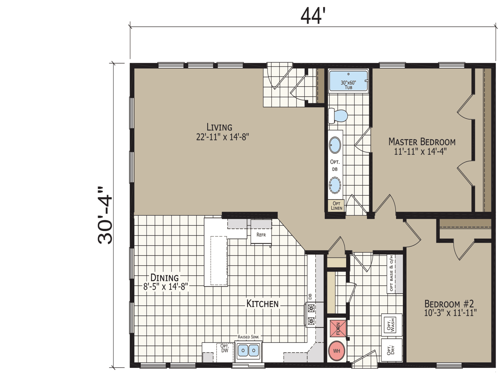 Crystal bay estates cb6442c floor plan home features