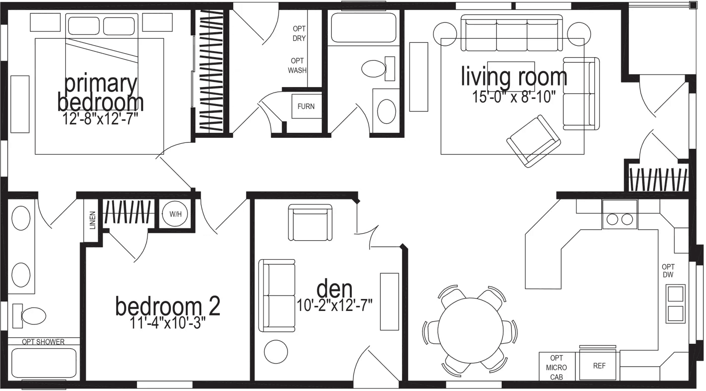 Hillcrest g802 floor plan home features