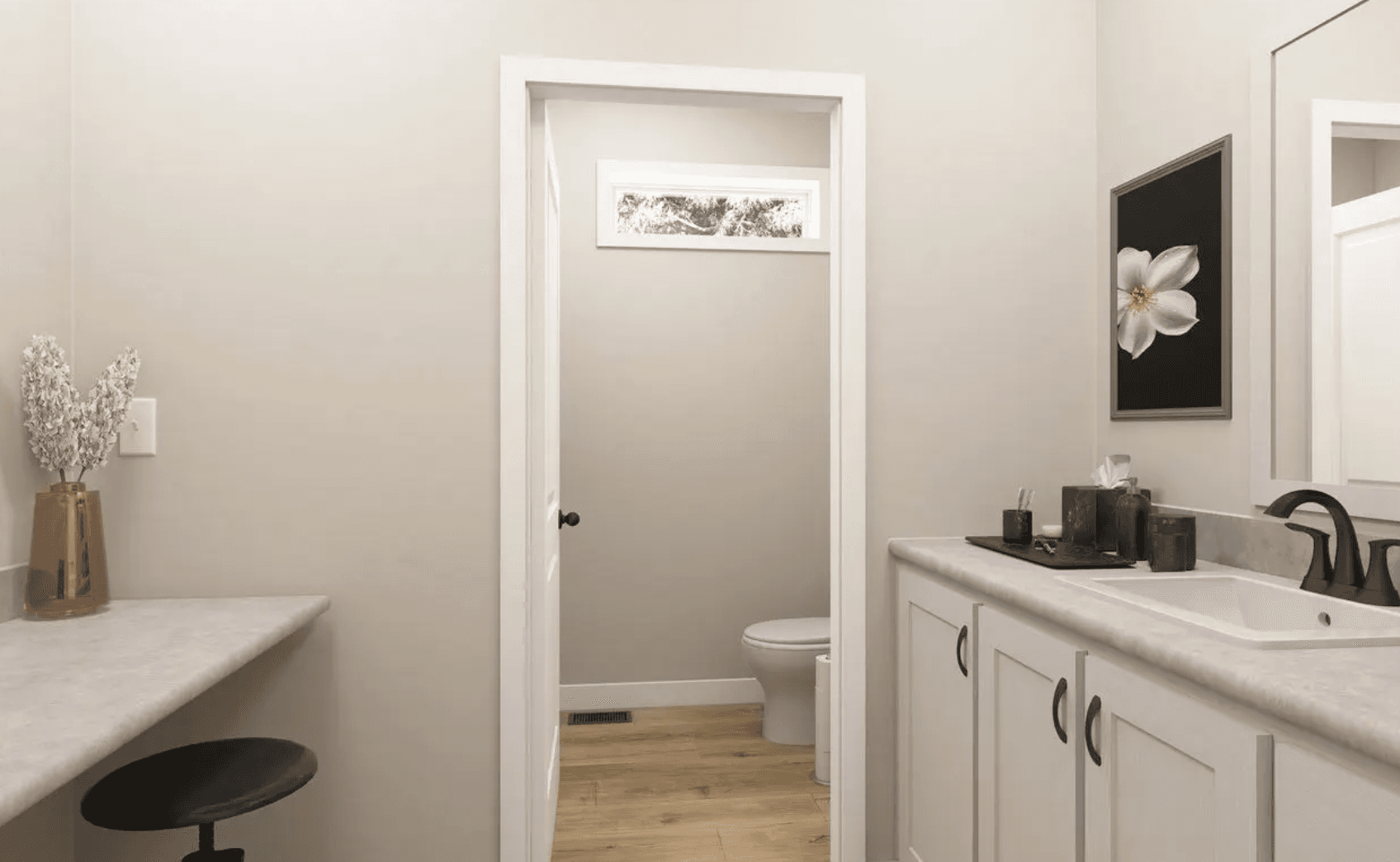 The weeping willow bathroom home features