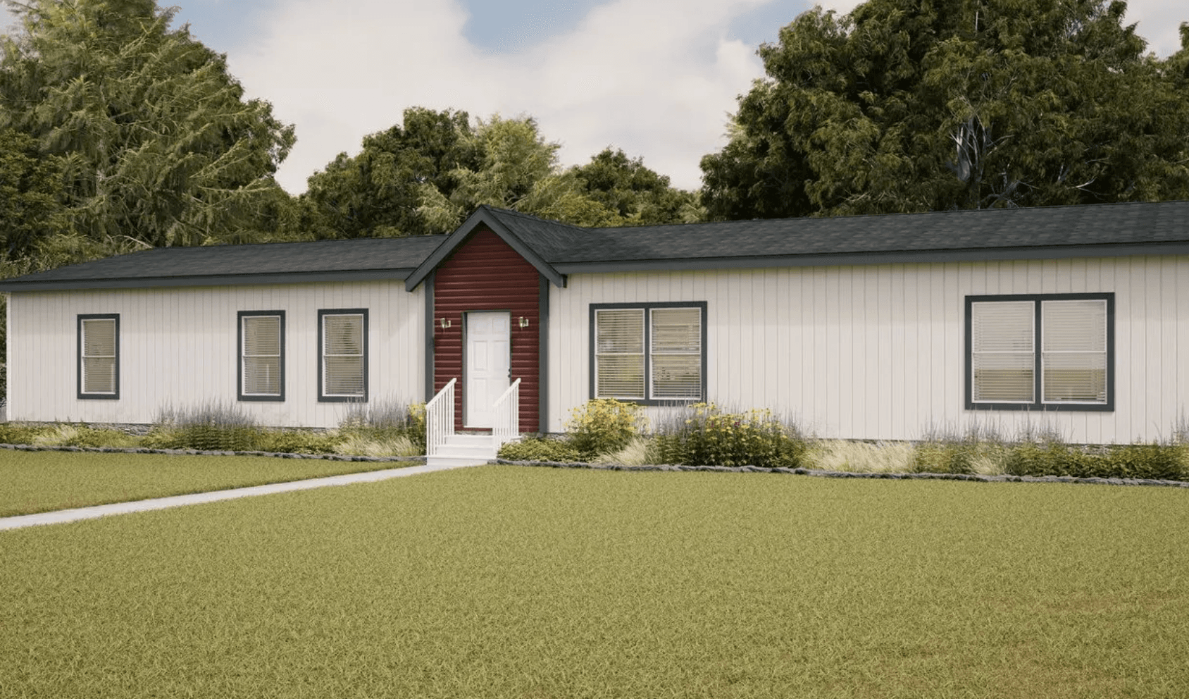 The weeping willow hero, elevation, and exterior home features