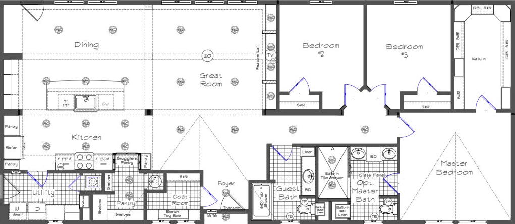 Grand manor 6009-3 floor plan home features