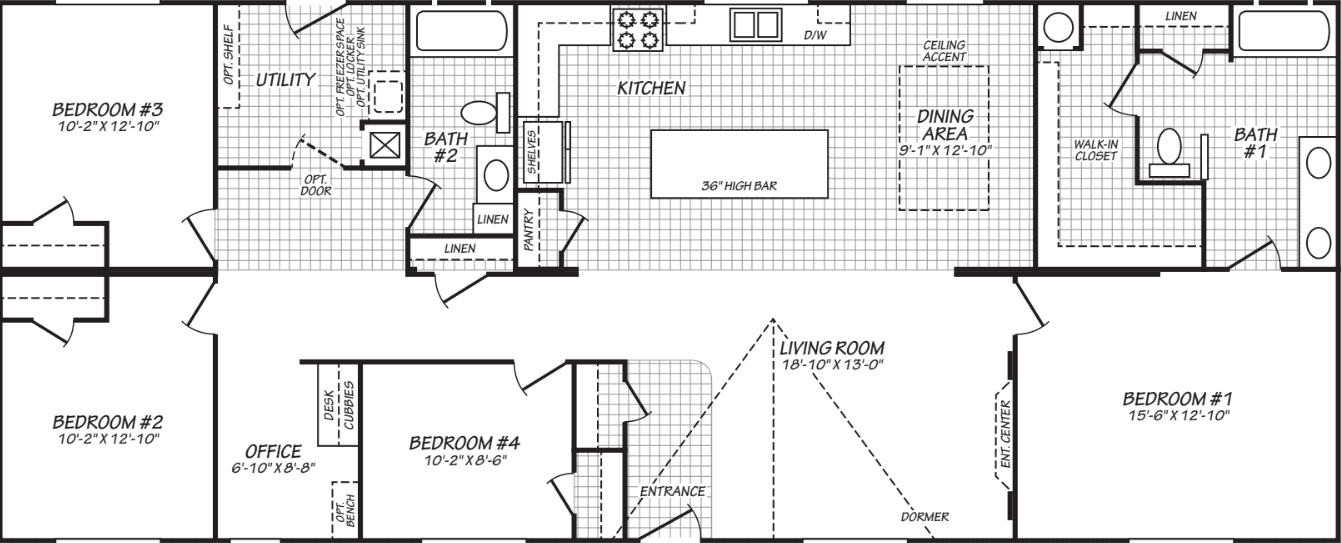 The rapids (28664e) floor plan home features