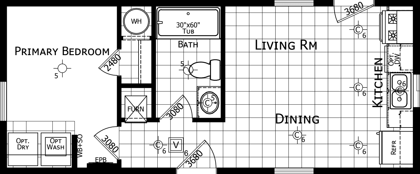 Winchester 1432h11fl1 floor plan home features