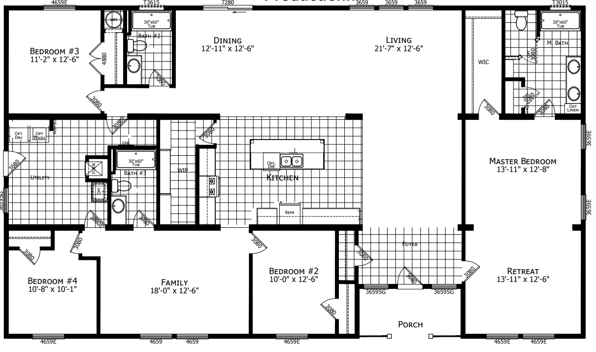 Grand teton floor plan and hero home features