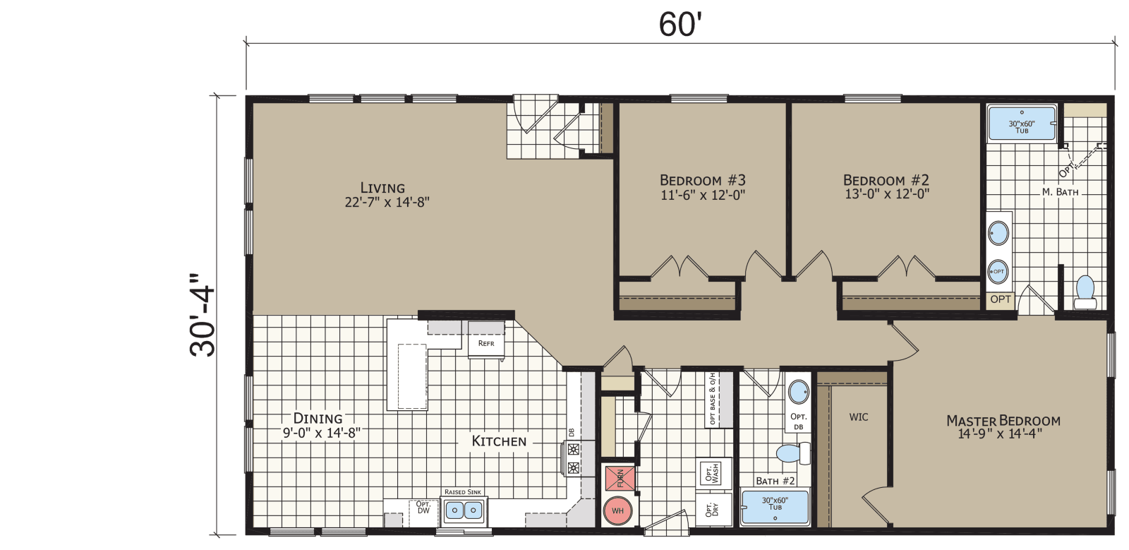 Crystal bay estates cb6603c floor plan home features