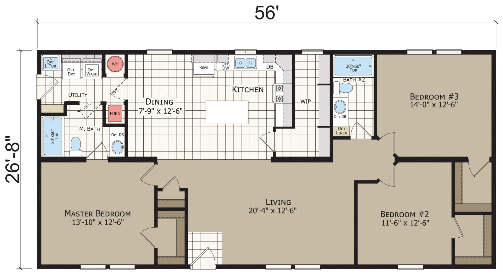 Hidden creek hc4563p floor plan home features