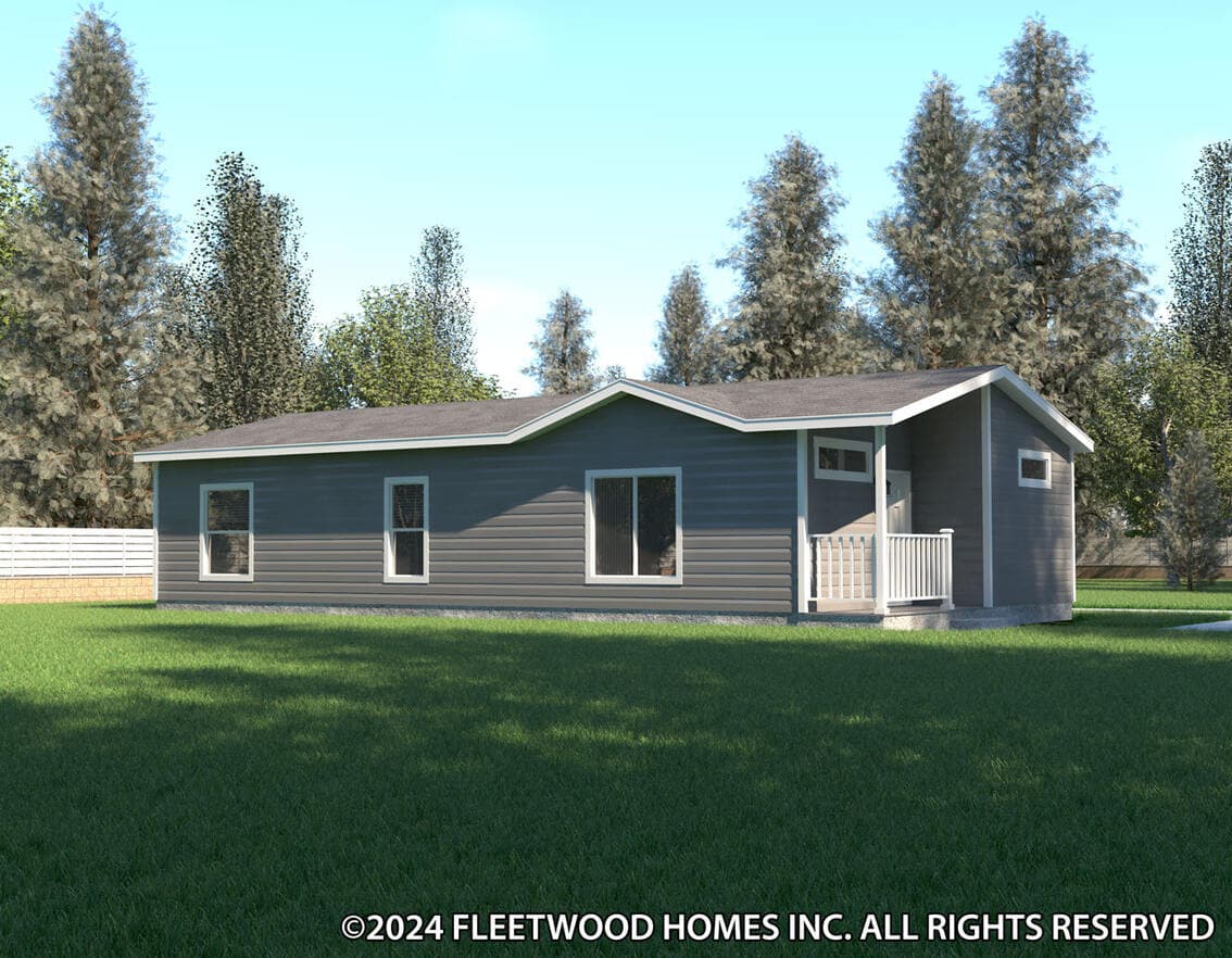 Evergreen 24482e hero, elevation, and exterior home features