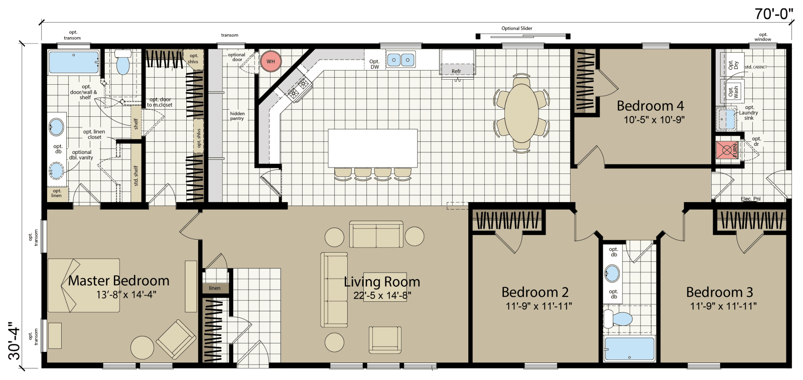 Hidden valley hv6704m floor plan home features