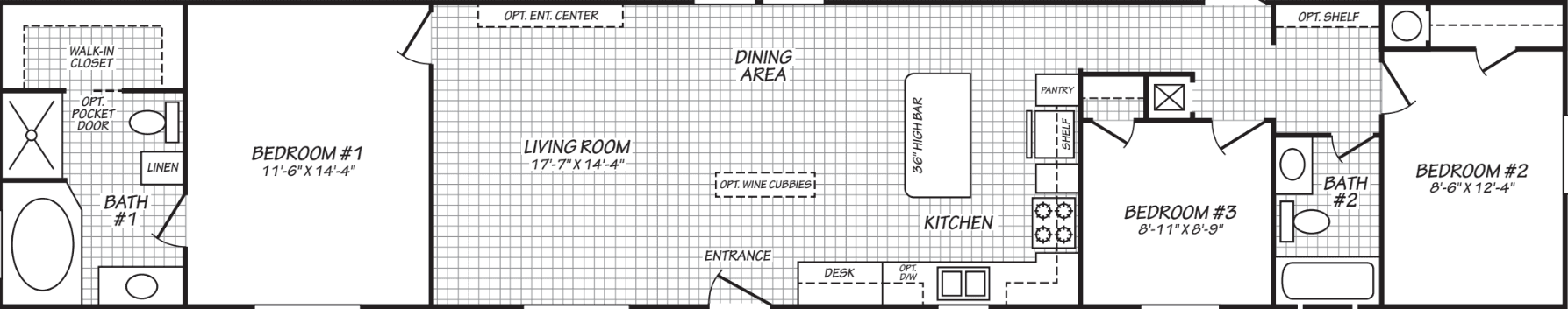 The spire (16763y) floor plan home features