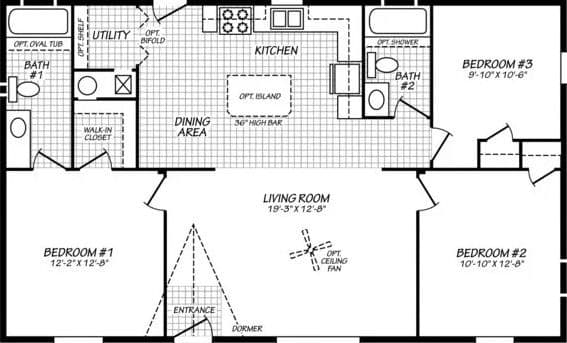 Eagle 28443s floor plan home features