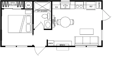 Shore park floor plan home features