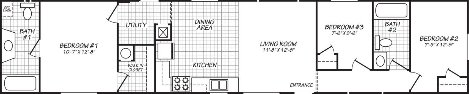 The trophy (14663p) floor plan home features