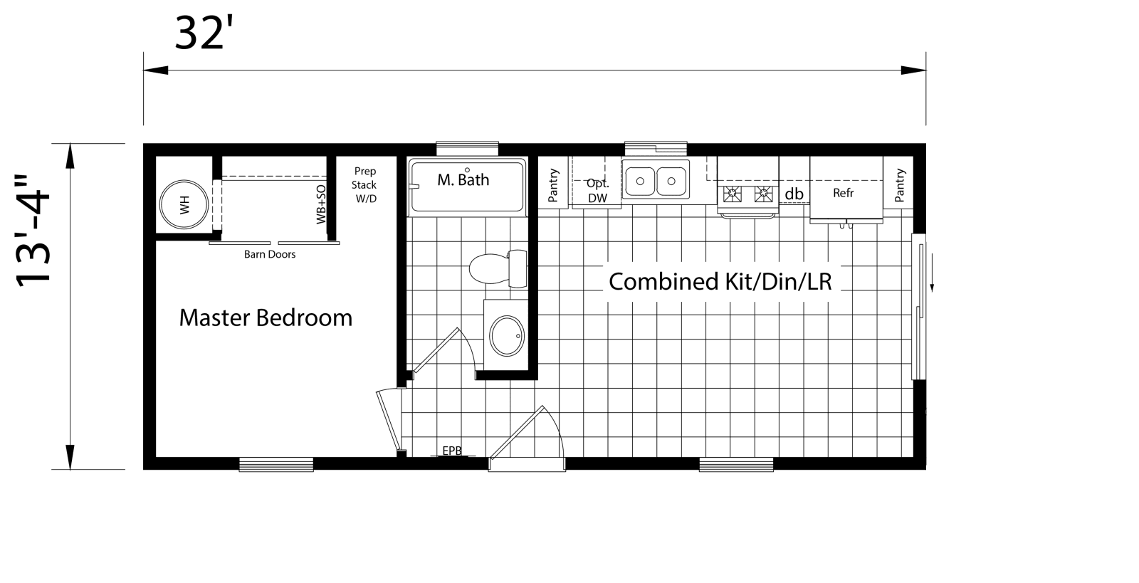 Adu 1321b floor plan home features