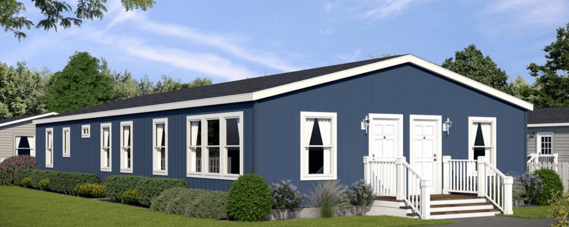 Duplex 3265h32 hero, elevation, and exterior home features