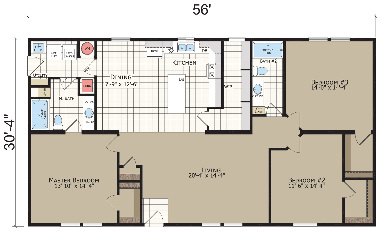 Hidden creek hc6563p floor plan home features