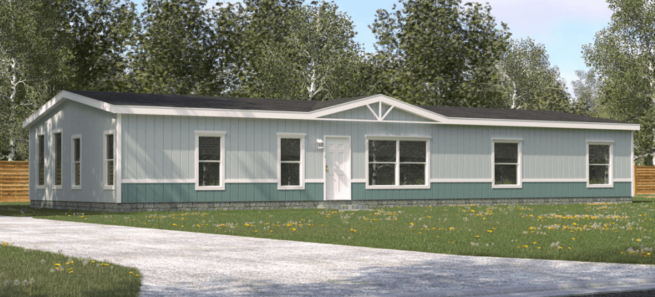 The shoshone (30684e) hero, elevation, and exterior home features