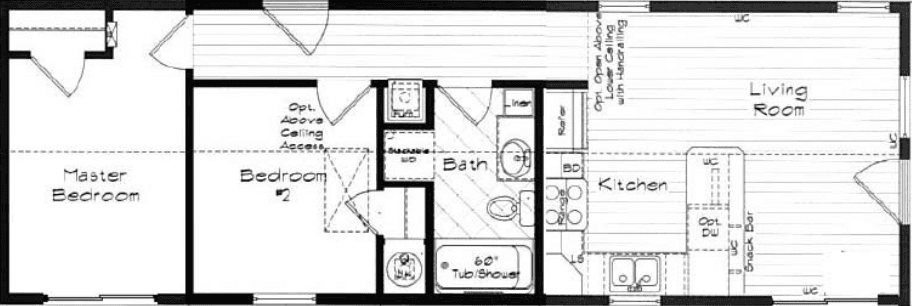 Cedar canyon 2071-5 floor plan home features