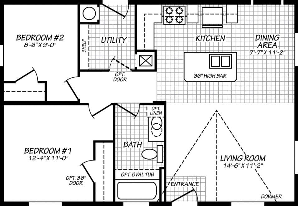 Juniper 24342r floor plan home features