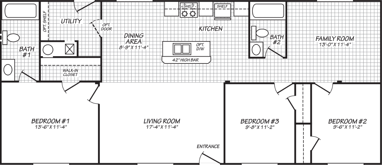 The switchback (24543b) floor plan home features