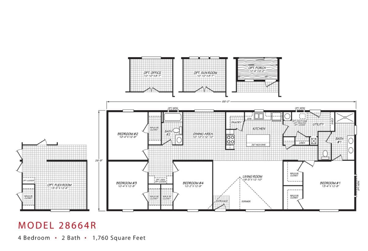 Rhythm series 28664r floor plan home features