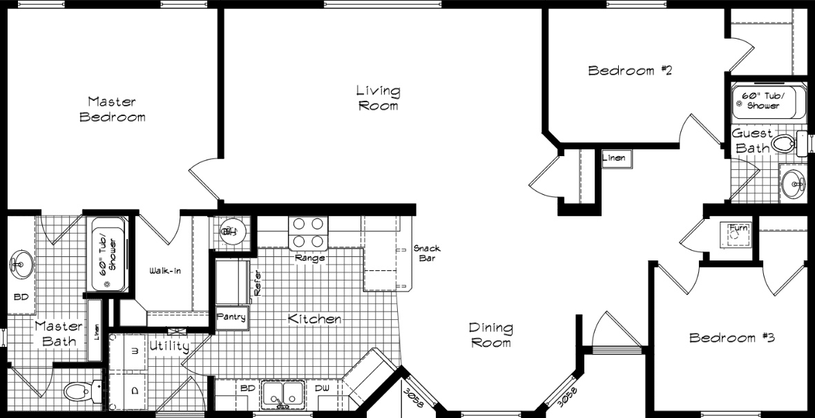 Cedar canyon 2030 floor plan home features