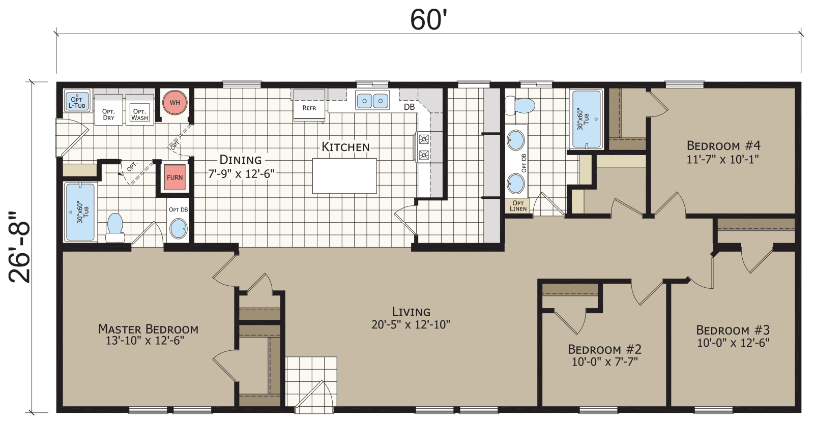 Hidden creek hc4604p floor plan home features